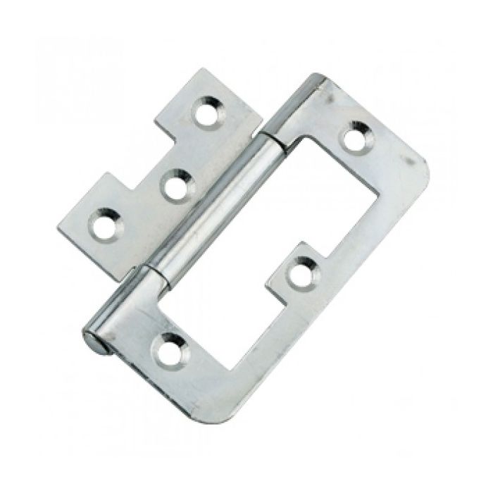 Steel Flush Hinge BZP 60mm main product photo