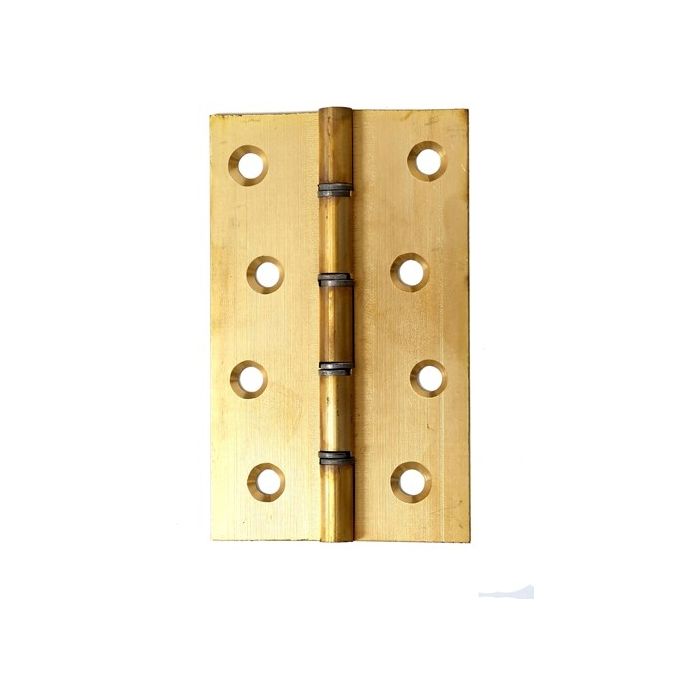 DSW Double Steel Washered Hinges 102mm Brass main product photo