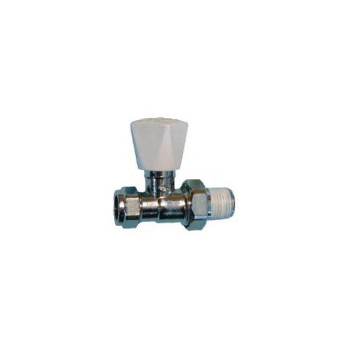 Crestalux Straight Radiator Valve 15mm main product photo