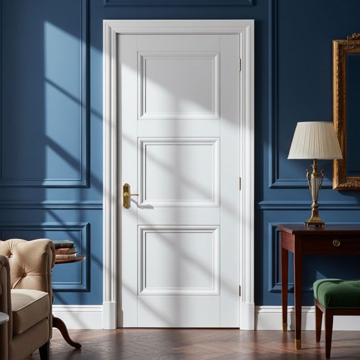 Osbourne Internal White Primed 3 Panel Door main product photo