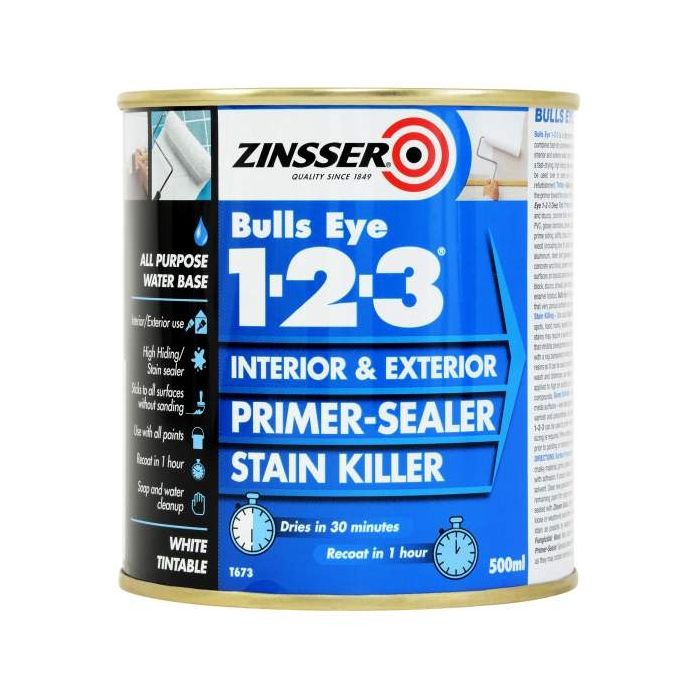 Zinsser Bulls Eye 123 Primer 500ml main product photo