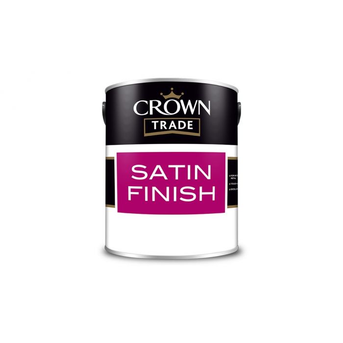 Crown Trade Satin Brilliant White 1L main product photo