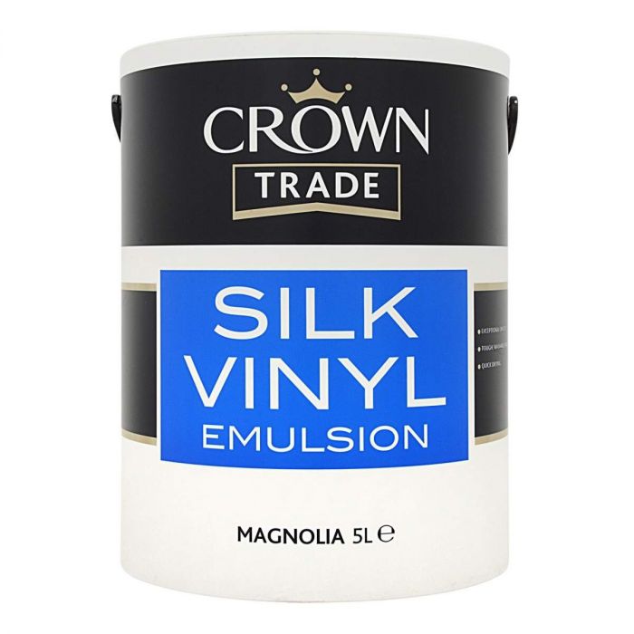 Crown Trade Silk Emulsion Magnolia 5L main product photo