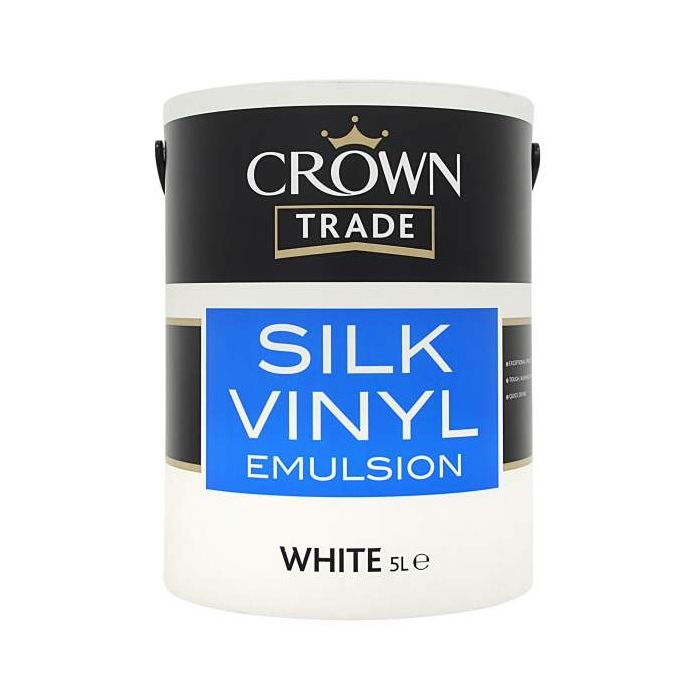 Crown Trade Silk Emulsion White 5L main product photo