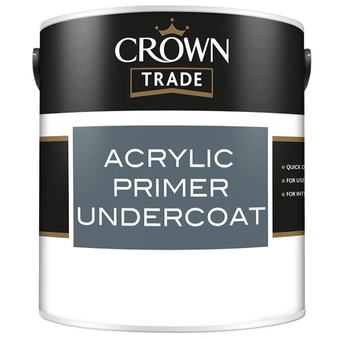 Crown Trade Acrylic Primer Undercoat White 5L main product photo