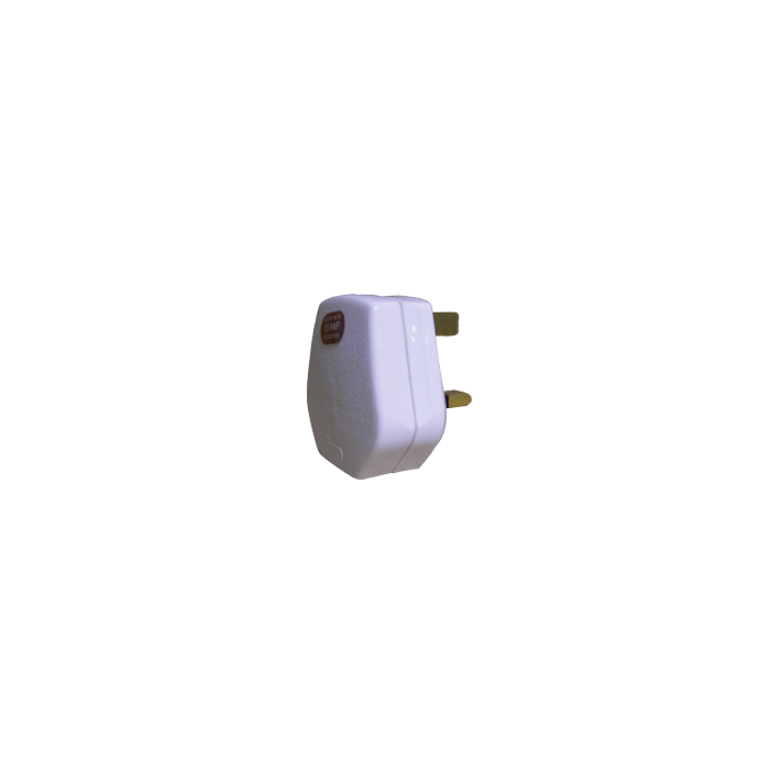 13amp White Rubber Plug main product photo