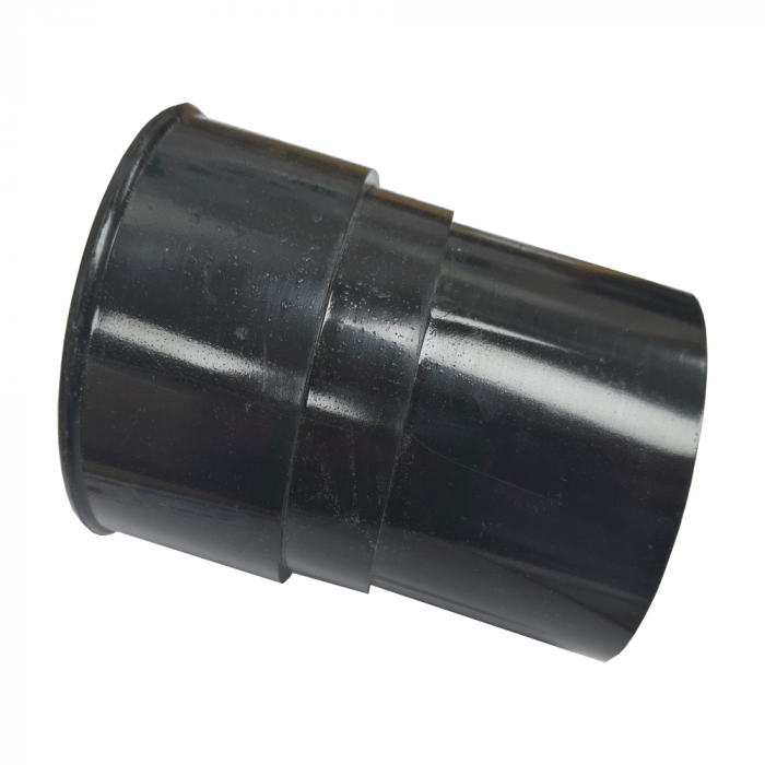 Half Round Downpipe Connector Black 68mm main product photo