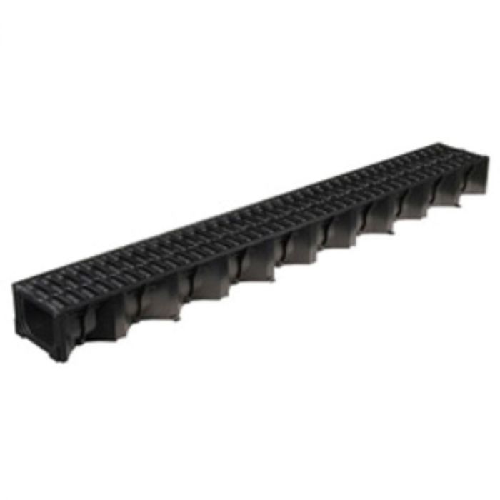 ACO Hexdrain Channel - Black Grate A15 19310 1MT main product photo
