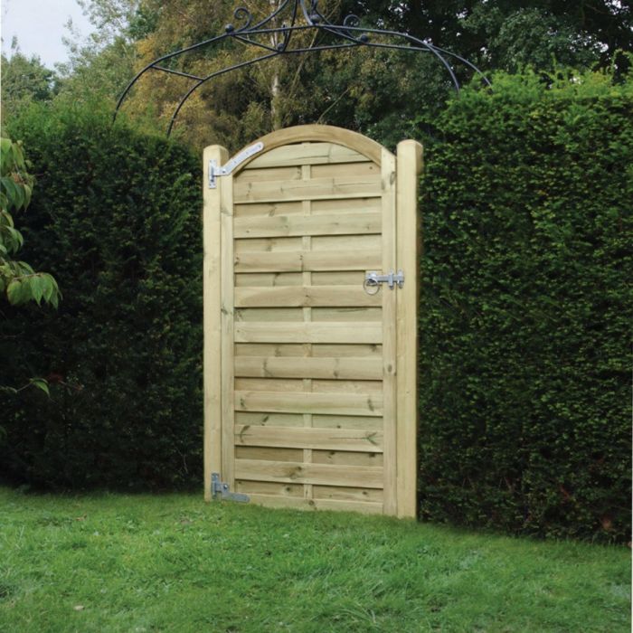 Arched Horizontal Timber Gate (Causeway) 900mm x 1800mm main product photo