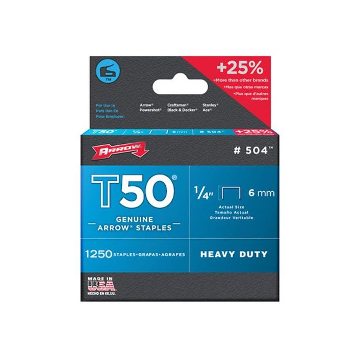 Arrow Staples T50 6mm main product photo