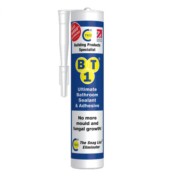 BT1 Bathroom Sealant White 290ml main product photo