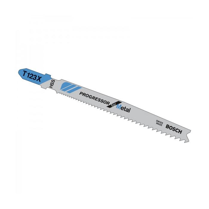 Bosch T123X Multi Purpose Metal Cutting Jigsaw Blades 5PC Pack main product photo