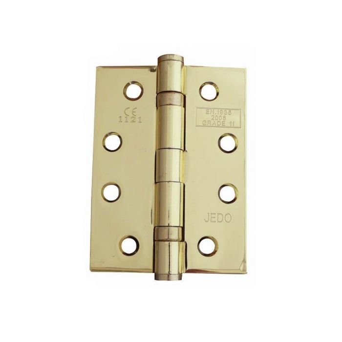 Jedo Grade 11 Steel Ball Bearing Hinges 102x76mm Electro Brassed main product photo