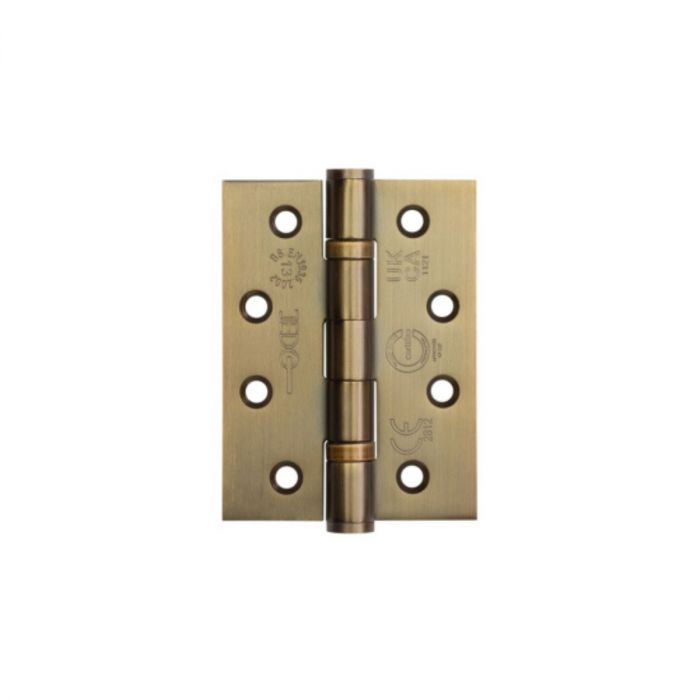 Certifire Stainless Steel Grade 13 Ball Bearing Hinges 102x76x3mm Antique Brass main product photo