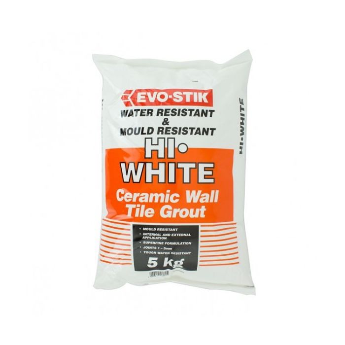 EVO HI-White Wall Tile Grout 5Kg main product photo