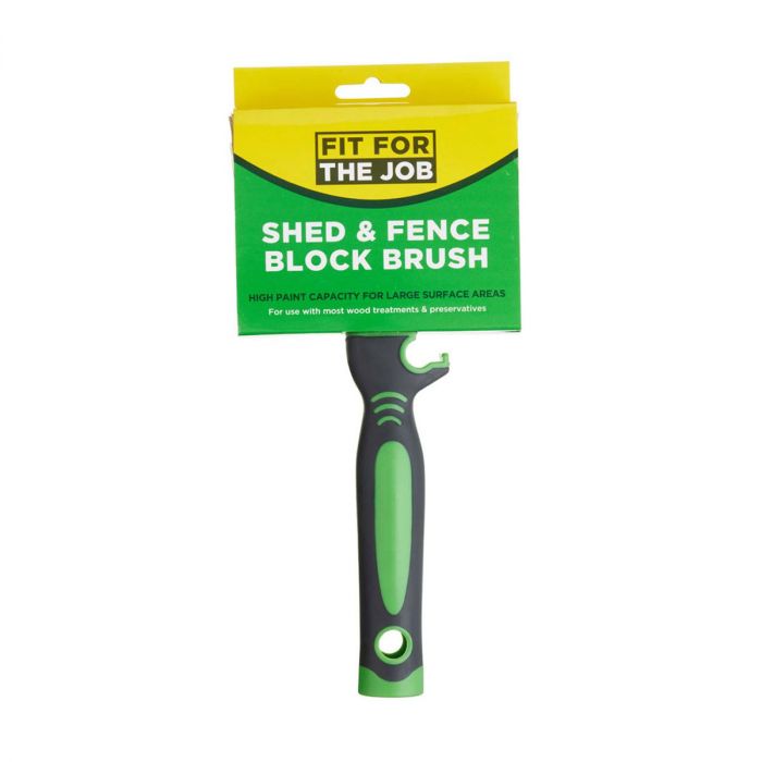 Fit For The Job Shed & Fence Block Brush 4″ main product photo