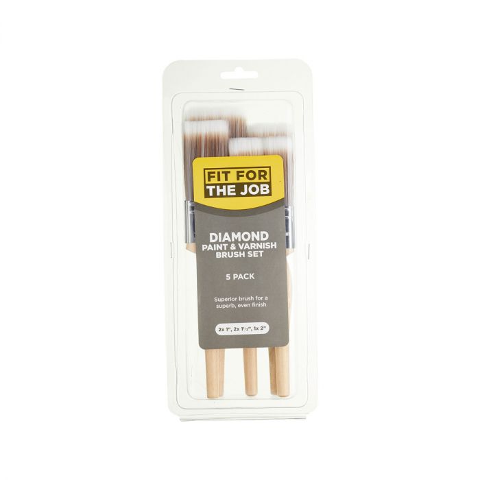 Fit For The Job 5 Piece Diamond Paint Brush Set main product photo