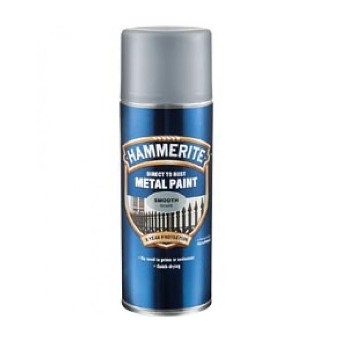 Hammerite Metal Paint Aerosol Smooth Silver 400ml main product photo