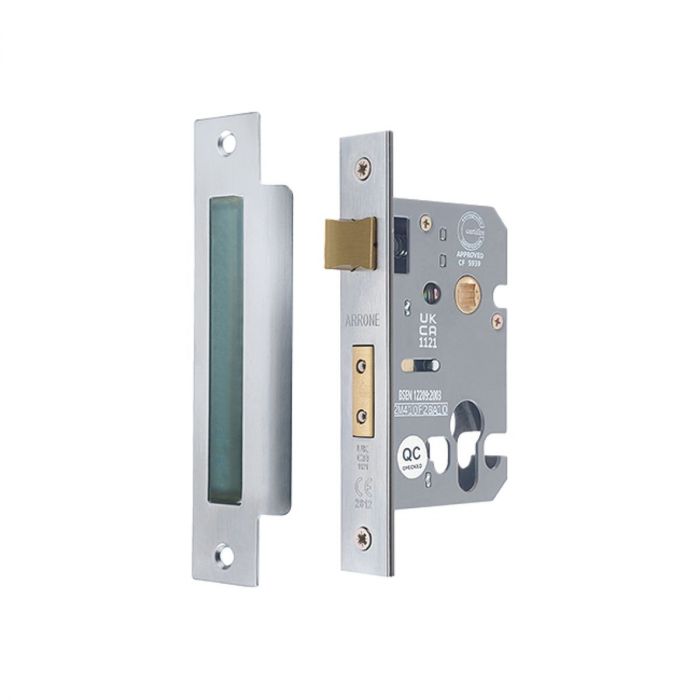 Hoppe AR8004 Euro Sashlock 63mm Satin Chrome main product photo