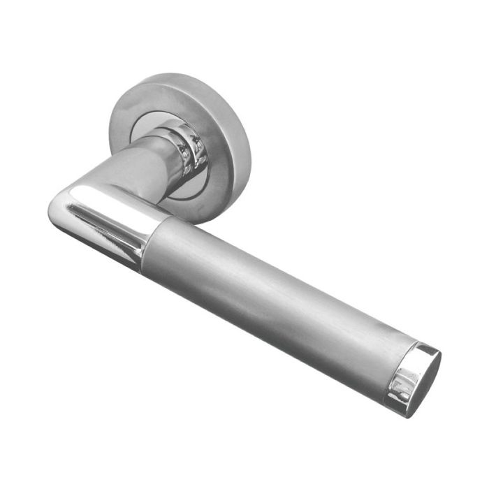 Mitred Handle on Rose Polished Chrome/Satin Chrome main product photo