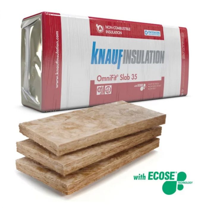 Knauf Insulation OmniFit Slab 35 1200mm x 600mm x 100mm (4.32m² pack) main product photo
