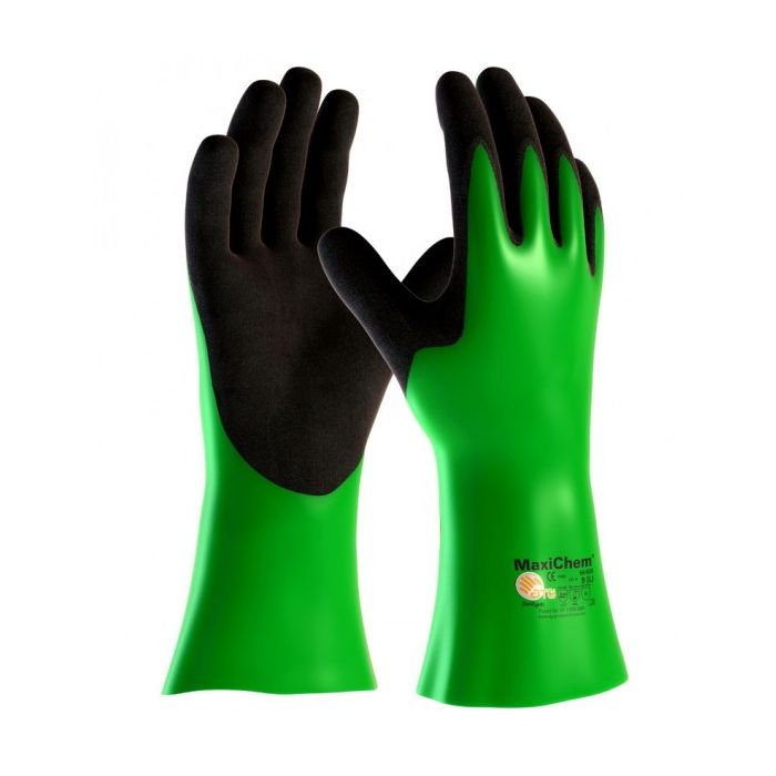 Maxichem Gauntlet Green Gloves main product photo