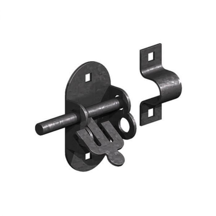 Oval Padbolt Black 100mm Pre-Packed main product photo