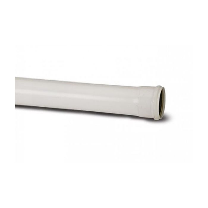 Polypipe SP440 Single Socket Soil Pipe 110mm x 4Mt White main product photo