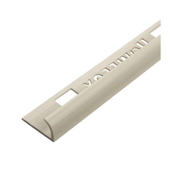 PVC Round Edge Tile Trim Soft Cream 9mm main product photo