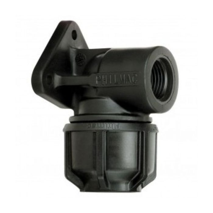 Philmac 9022 Metric/Imperial Wall Plate Elbow 20mm x 1/2in main product photo