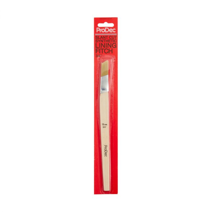 ProDec Slant Cut Synthetic Lining Fitch Brush 0.75″ main product photo