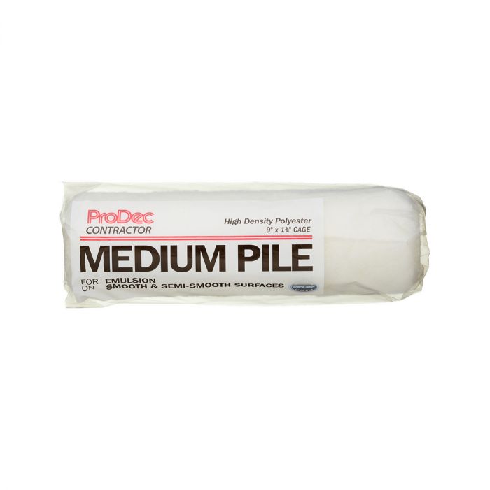 ProDec Medium Pile Polyester Roller Sleeve 9" x 1.5" main product photo