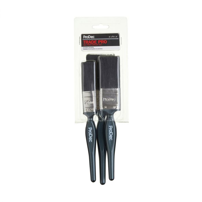 ProDec Trade Pro Mixed Bristle Brushes 3 Piece Set main product photo