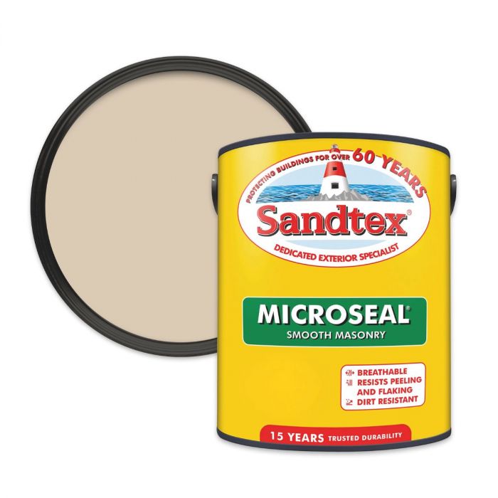 Sandtex Sandstone Microseal Ultra Smooth Masonry Paint 5L main product photo
