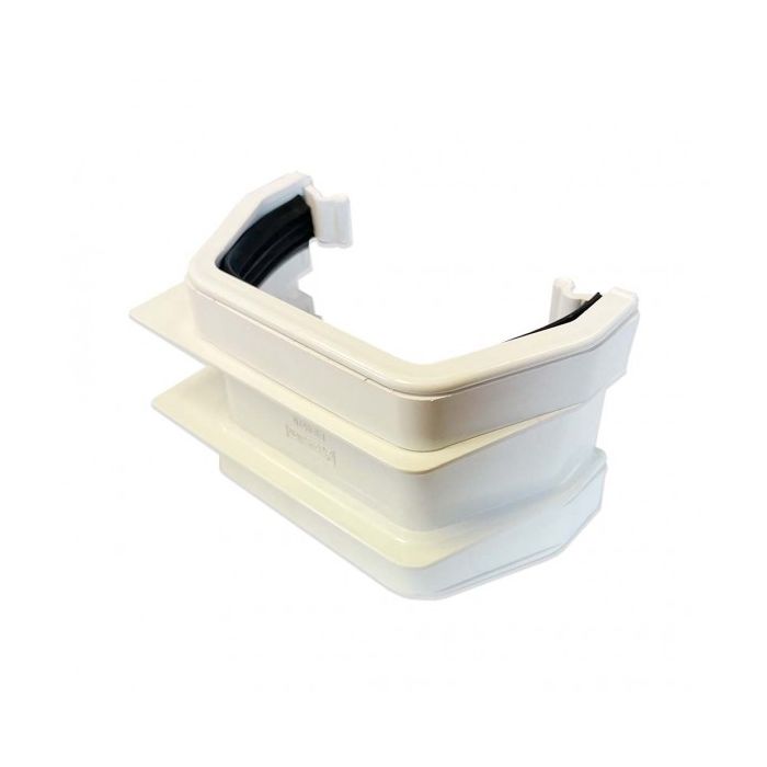 Square Gutter Union 114mm White main product photo