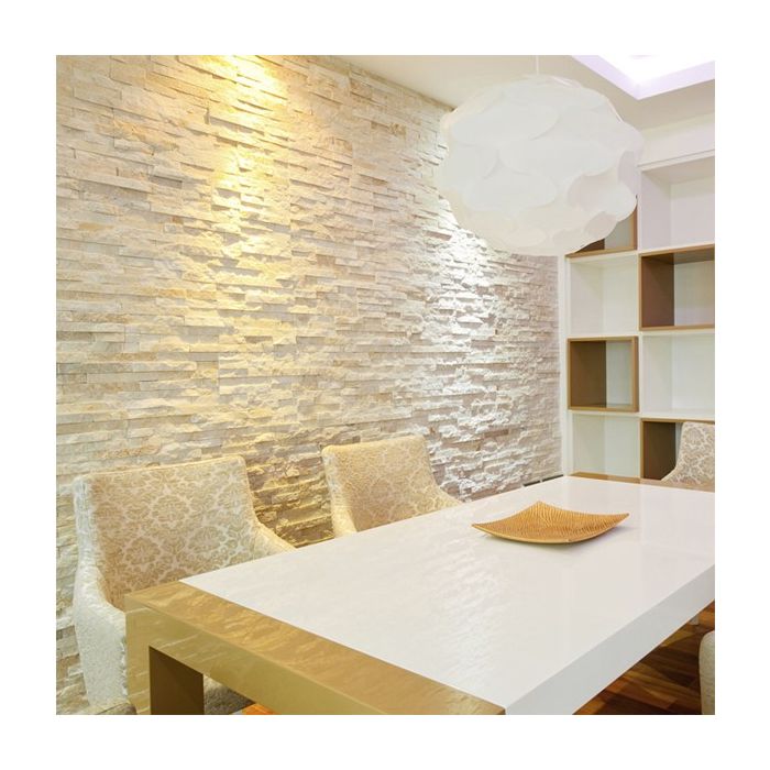 Tier Contemporary Real Stone Panelling Ivory main product photo