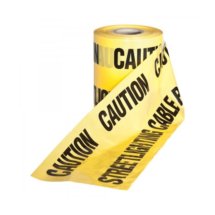 Underground Warning Tape Street Lighting Yellow 365Mt main product photo