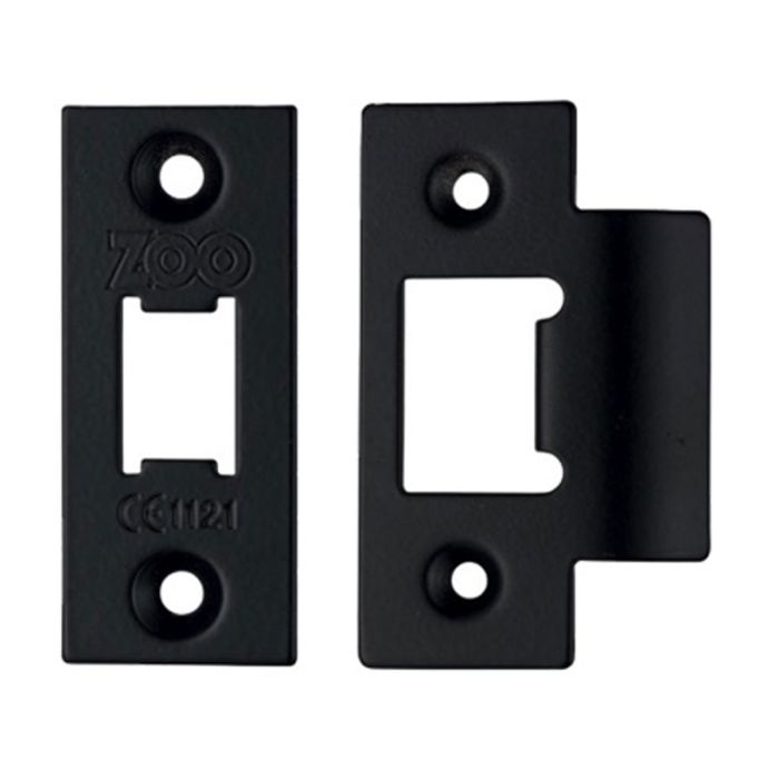 Zoo Heavy Duty Latch Face Plate Black main product photo