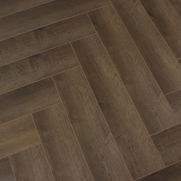 Lamett Regent Dark Oak Herringbone LVT Flooring (2.27m²) main product photo