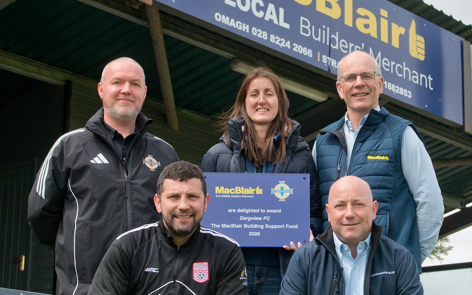  Dergview FC Awarded Building Materials to Upgrade Facilities