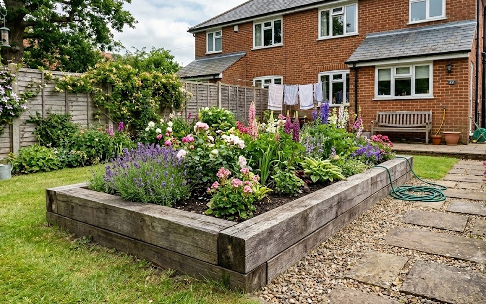 How to Build a Raised Bed with Railway Sleepers