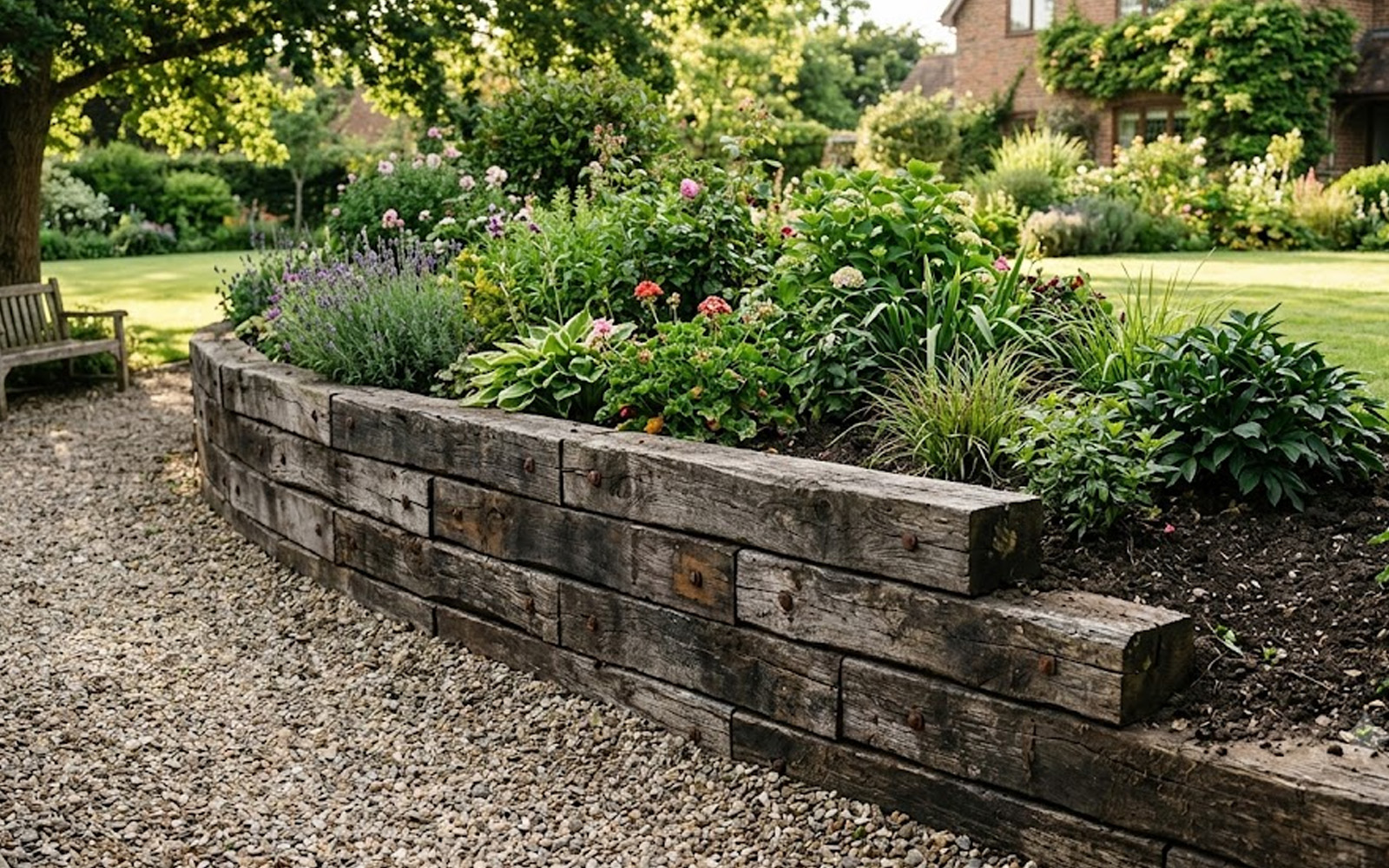 Railway Sleepers in the Garden: 10 Creative Ideas and How to Use Them
