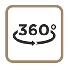 Dual sided 360 degree reversible composite decking icon