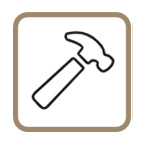 Easy installation composite fence board icon
