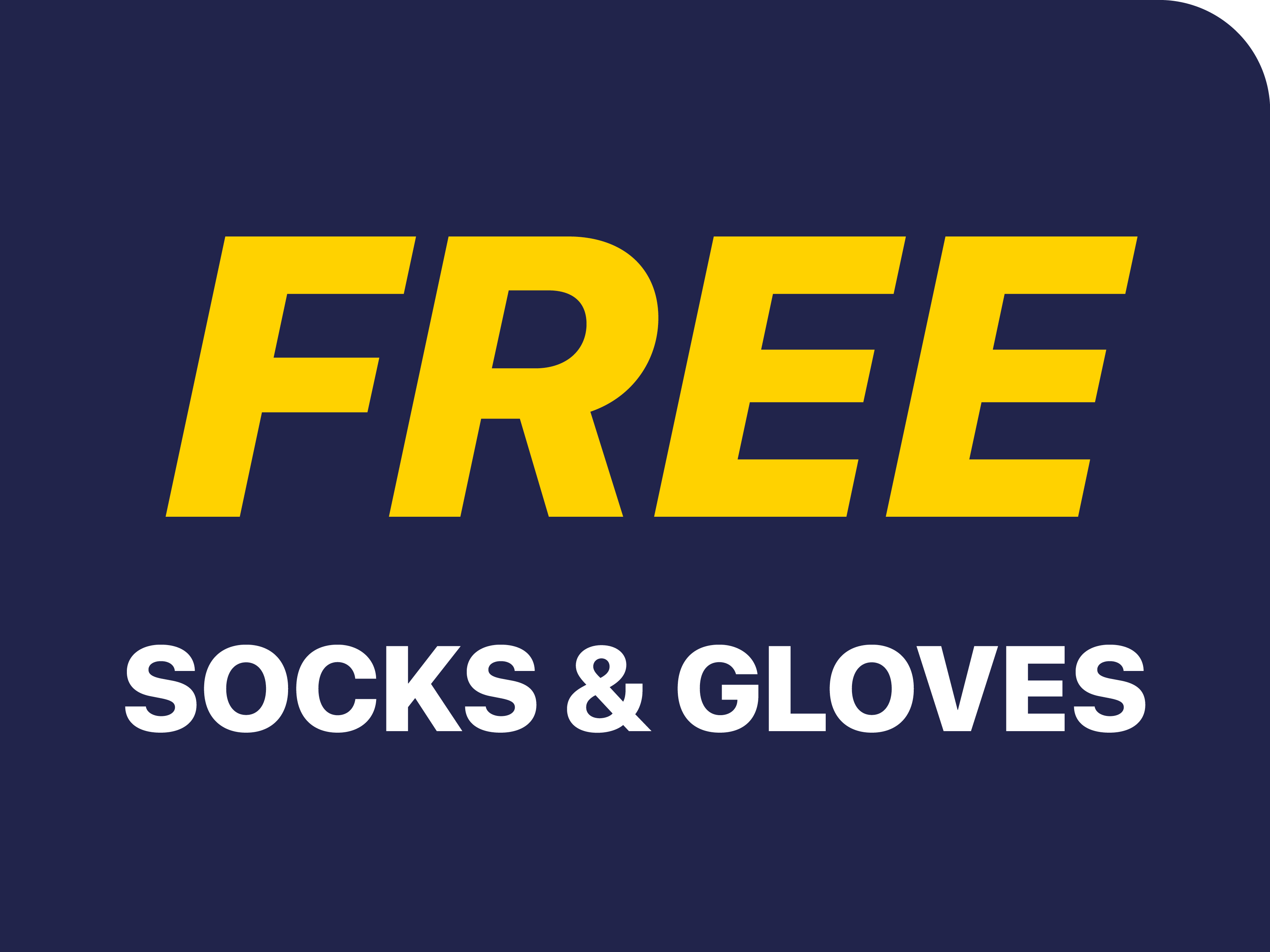 Free Socks & Gloves