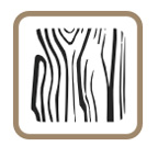 Natural woodgrain texture composite decking icon
