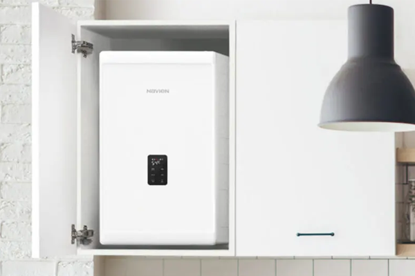 Navien NCB300 installed in a cupboard
