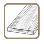 Protective capped layer composite decking board icon